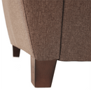 Fotel, sötétbézs, MILO