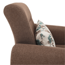 Fotel, sötétbézs, MILO