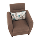 Fotel, sötétbézs, MILO