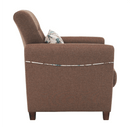 Fotel, sötétbézs, MILO