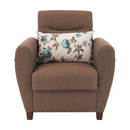 Fotel, sötétbézs, MILO