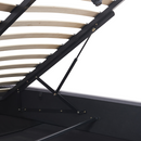 Ágy tárhellyel, 160x200, szürke, MINDY