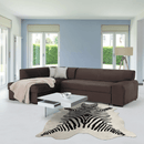 Ülőgarnitúra, barna, balos, MINERVA