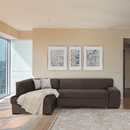 Ülőgarnitúra, barna, balos, MINERVA