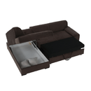 Ülőgarnitúra, barna, balos, MINERVA