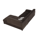 Ülőgarnitúra, barna, jobbos, MINERVA NEW