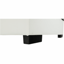 Ülőgarnitúra, fehér/szürke melír, balos, MINERVA