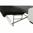 Ülőgarnitúra, fehér/szürke melír, balos, MINERVA