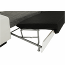 Ülőgarnitúra, fehér/szürke melír, jobbos, MINERVA