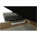 Ülőgarnitúra, fehér/szürke melír, jobbos, MINERVA