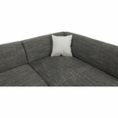 Ülőgarnitúra, fehér/szürke melír, jobbos, MINERVA