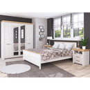 Éjjeli szekrény  X, tölgy craft arany/tölgy craft fehér, SUDBURY