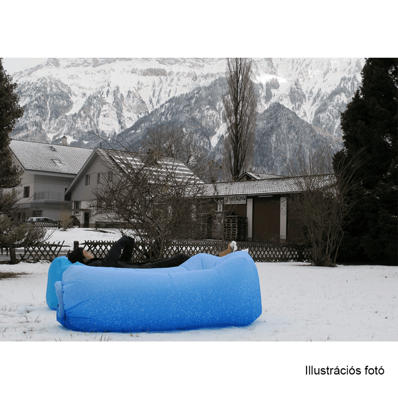 Felfújható babzsák/lazy bag, kék, LEBAG