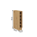 Alsó nyitott szekrény, artisan tölgy, MONRO 15 D OTW BB