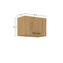 Felső szekrény, artisan tölgy, MONRO 50 GU-36 1F