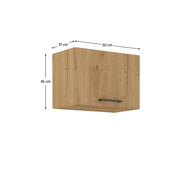 Felső szekrény, artisan tölgy, MONRO 50 GU-36 1F
