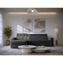 Sarok ülőgarnitúra, szürke, balos, MORA ROH