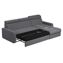 Sarok ülőgarnitúra, szürke, jobbos, MORA ROH