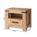 Éjjeliszekrény 1S, wotan tölgy, MORATIZ