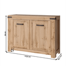 Komód 2D, wotan tölgy, MORATIZ