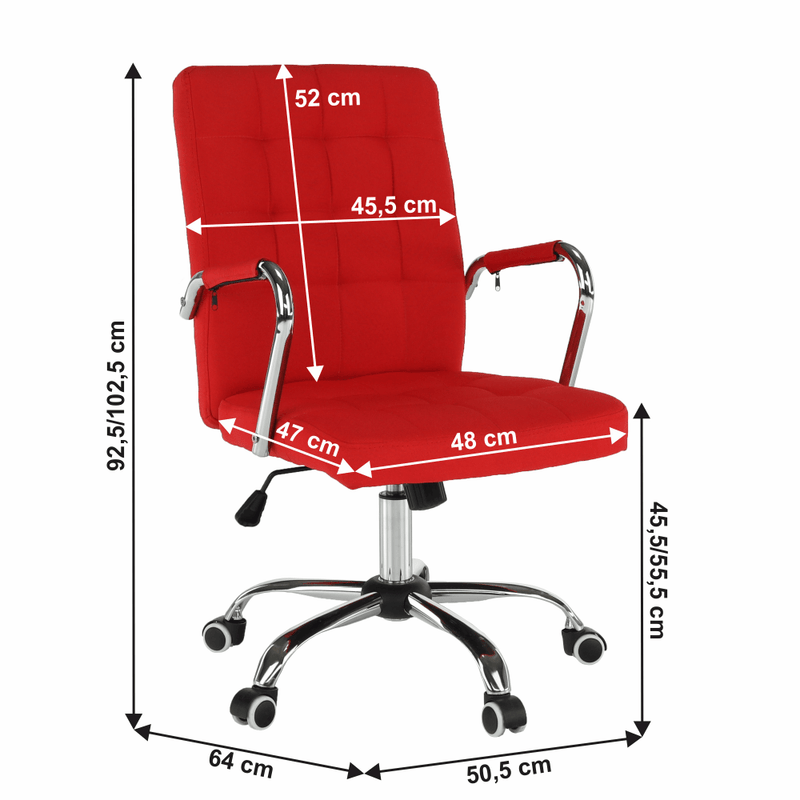 Irodai szék, piros, MORGEN