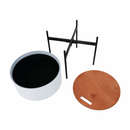 Kisasztall, szürke/természetes/fekete, MOSAI