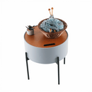 Kisasztall, szürke/természetes/fekete, MOSAI