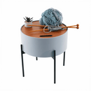 Kisasztall, szürke/természetes/fekete, MOSAI