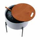 Kisasztall, szürke/természetes/fekete, MOSAI