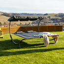 Kerti ágy, szürke, két személy számára, MULTINA