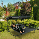 Kerti ágy, szürke, két személy számára, MULTINA