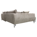 Sarokkanapé, szürkésbézs Taupe, balos, MURIEL ROH