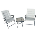 Kerti szett 1+2, szürke/sötétszürke, MUSON