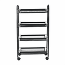 Tálalókocsi, fekete, MYRIS