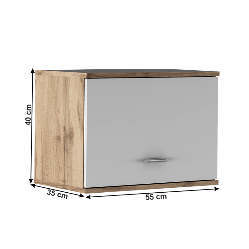 Szekrénymagasító TYP 11, wotan tölgy/fehér, CYRIL