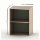 Felsőszekrény könyvespolcra, tölgy sonoma, BETTY 4 BE04-012-00