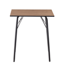 Étkezőasztal, artisan tölgy/fekete, 70x70x75 cm, NALAK TYP 1