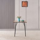 Étkezőasztal, artisan tölgy/fekete, 70x70x75 cm, NALAK TYP 1