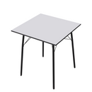 Étkezőasztal, fehér/fekete, 70x70x75 cm, NALAK TYP 1