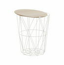 Kisasztal, természetes/fehér, NANCER TYP 3