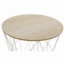 Kisasztal, természetes/fehér, NANCER TYP 3