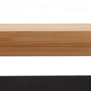 4 polcos állvány, természetes/fekete, NAOKO