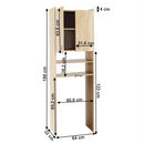 Mosógép szekrény, sonoma tölgyfa, NATALI