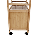 Tálalókocsi, természetes, NAVID