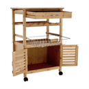 Tálalókocsi, természetes, NAVID