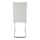 Étkezőszék, textilbőr fehér, fekete/króm, NEANA