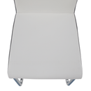 Étkezőszék, textilbőr fehér, fekete/króm, NEANA