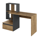 Számítógépasztal, artisan tölgy/grafit, NEREO 2 NEW