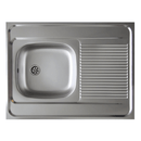 Univerzális rozsdamentes mosogatótálca, 80x60, LAY ON