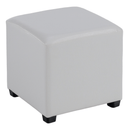 Puff, fehér textilbőr, NIKI NEW